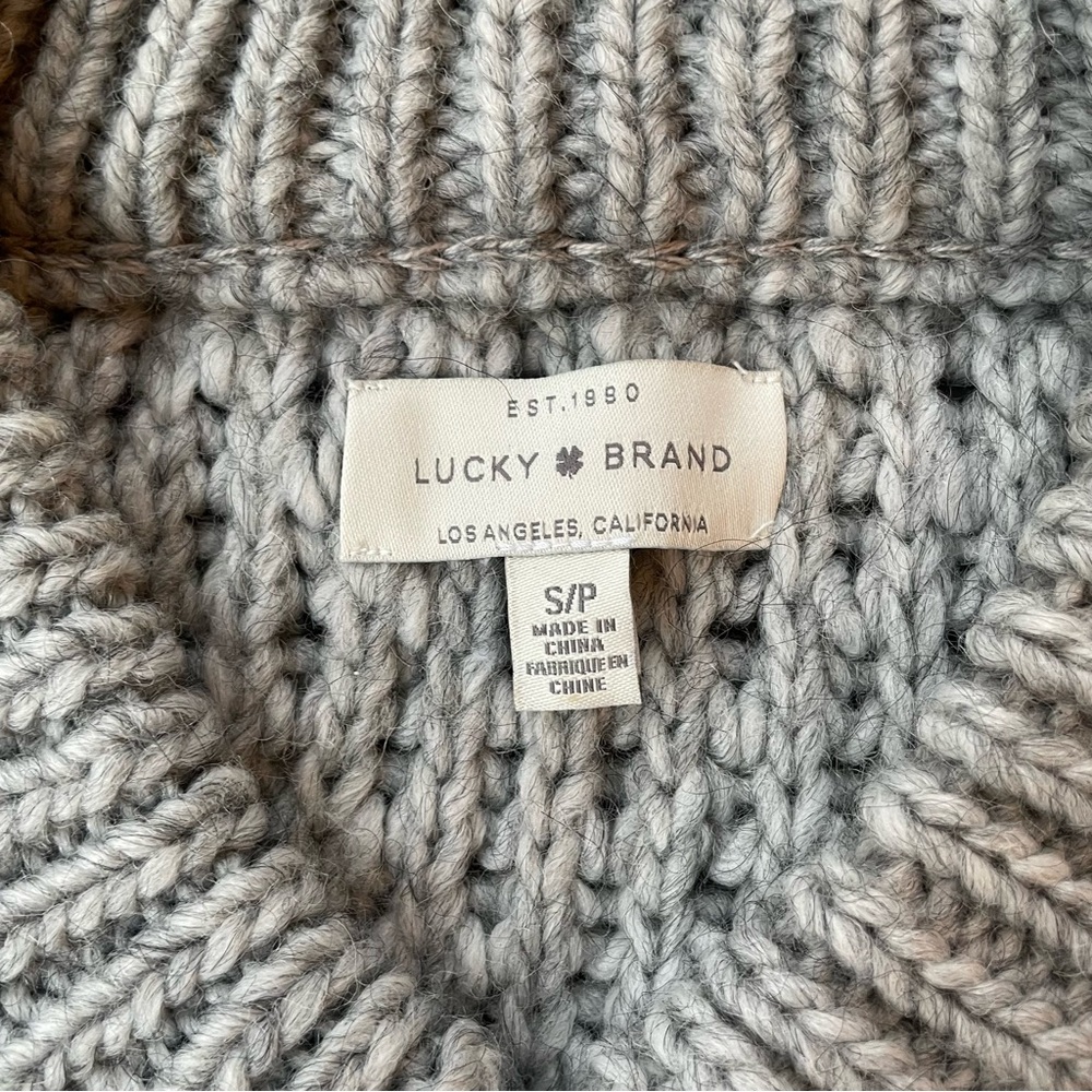 Lucky Brand zip up sweater | size small - Picture 3 of 5